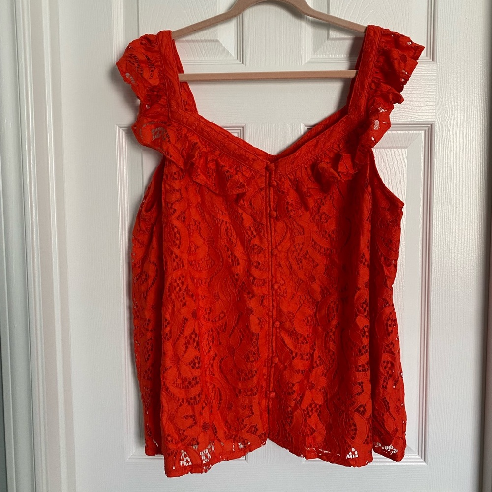 Torrid Lace Ruffle Cami 3x
